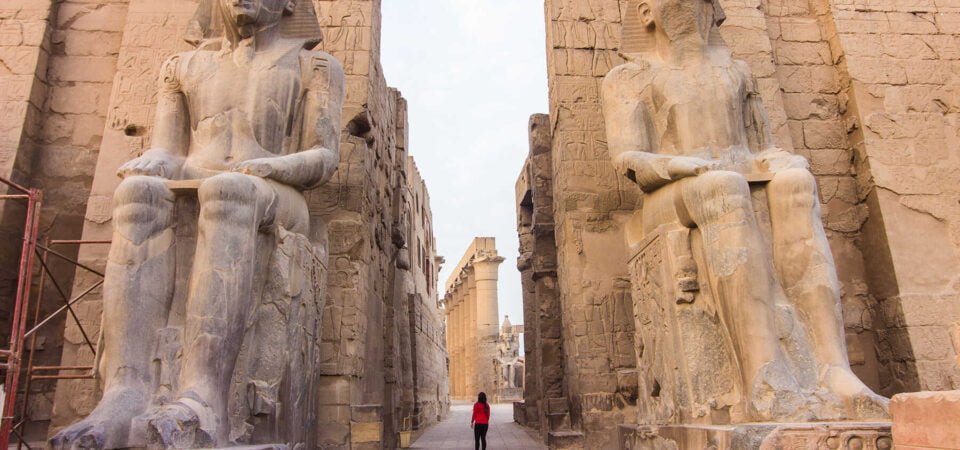 Girl in Luxor Temple - Egypt