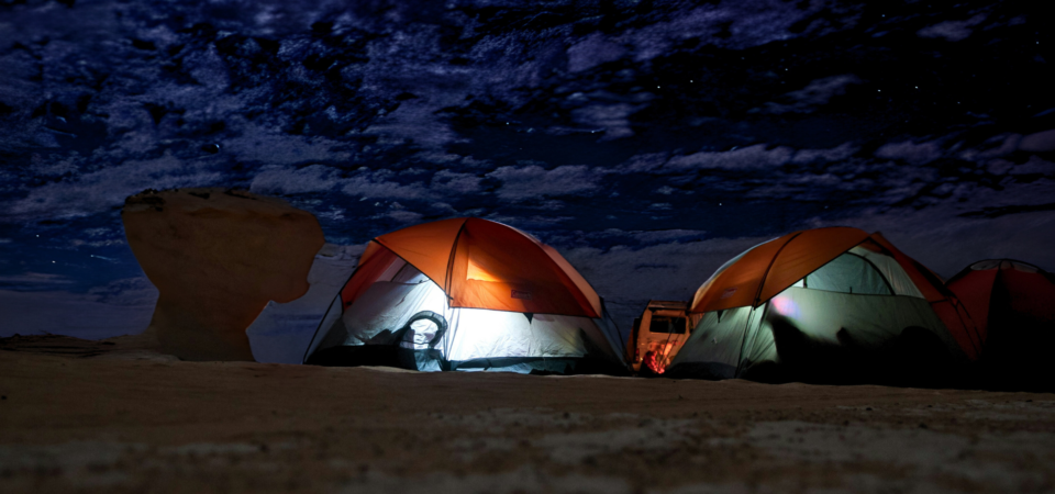 White Desert camping