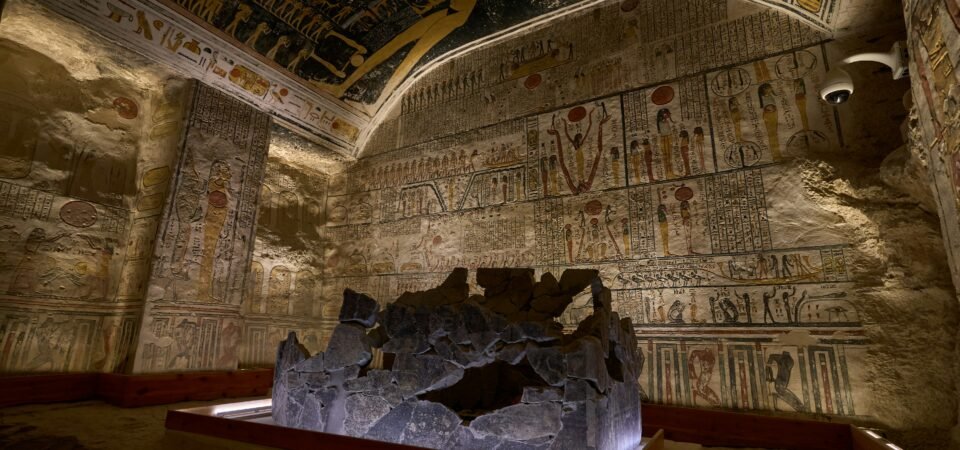 Tomb KV9 in Egypt's Valley of the Kings for Pharaohs Ramesses V and VI