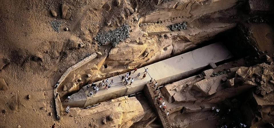 The Unfinished Obelisk view from top, Aswan