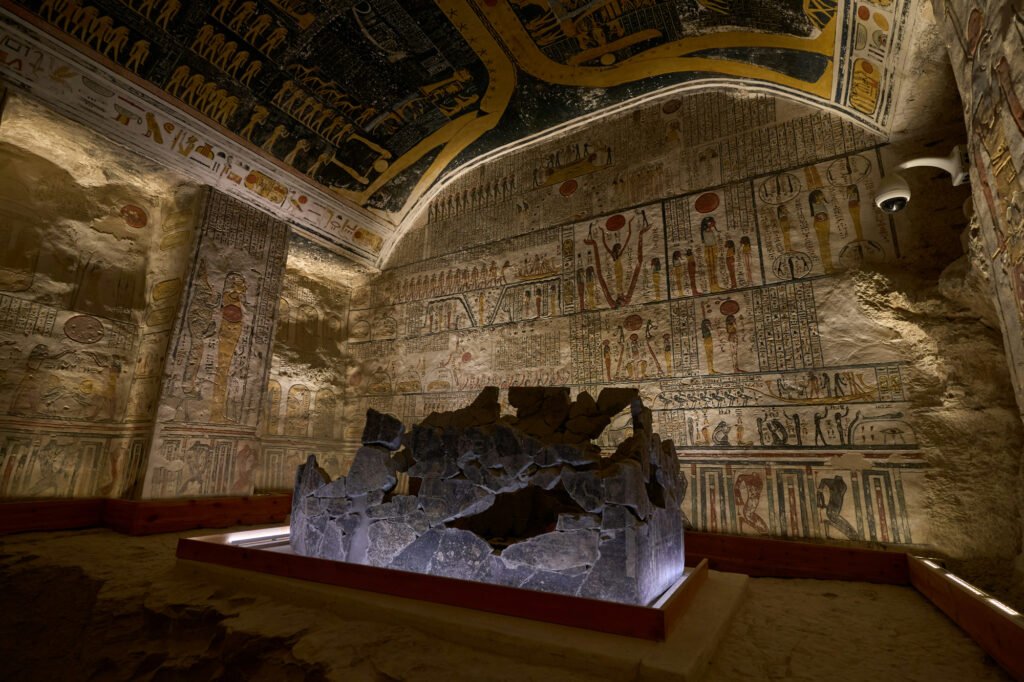 Tomb KV9 in Egypt's Valley of the Kings for Pharaohs Ramesses V and VI