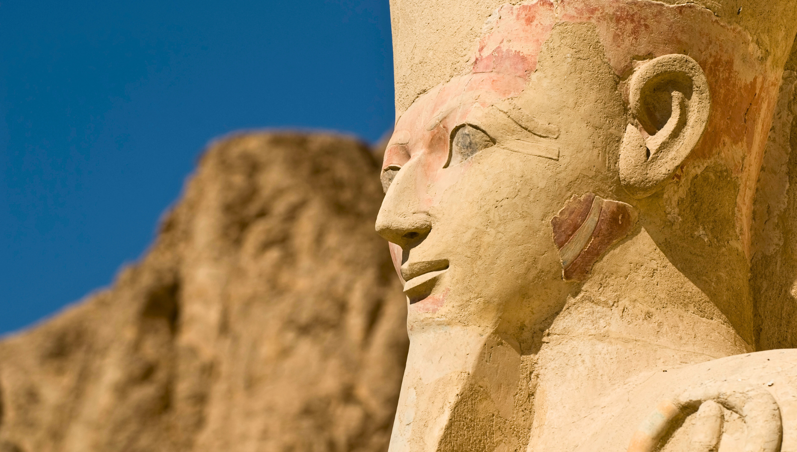 Hatshepsut statue at the temple