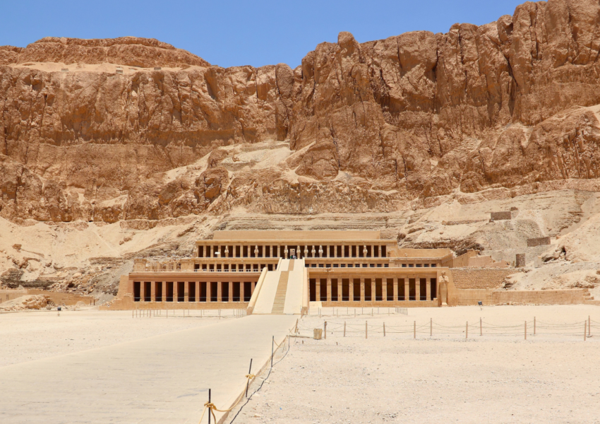 Hatshepust temple wide angle view