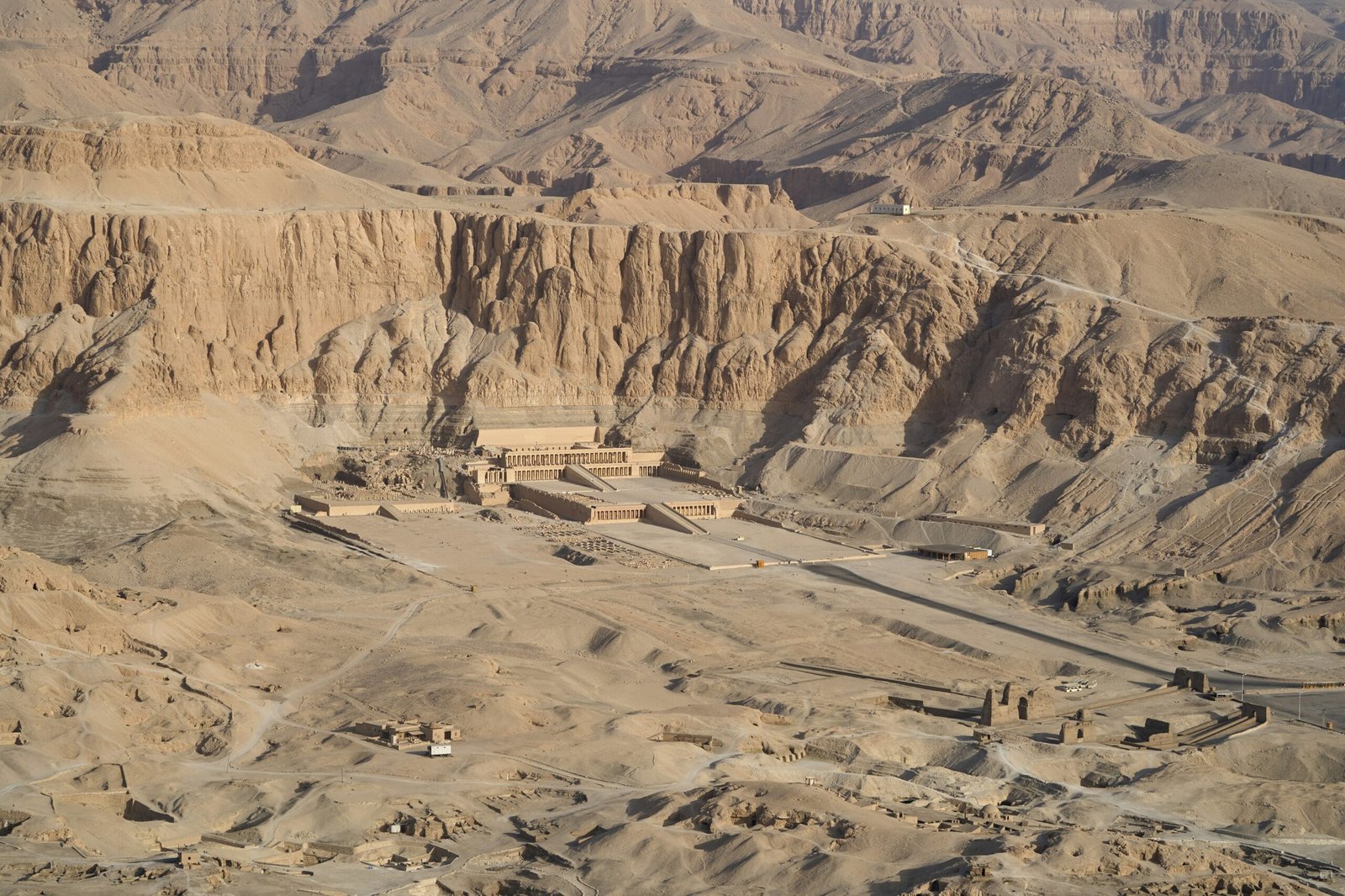 Mortuary Temple of Hatshepsut Shot from a hot air balloon