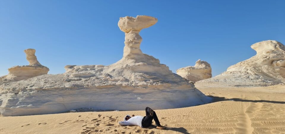 Overnight White Desert Safari Camping from Cairo x