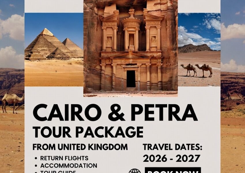 Cairo and Petra Tour Package from UK 2026-2027 | Best Egypt & Jordan Tours