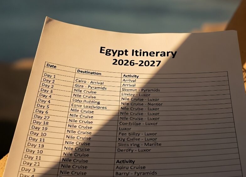 Egypt Itinerary with Cruise 2026-2027