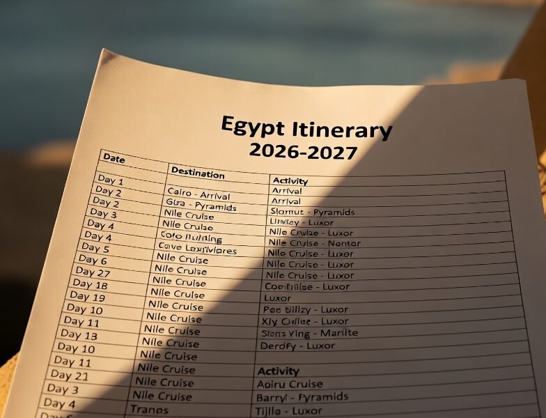 Egypt Itinerary with Cruise 2026-2027