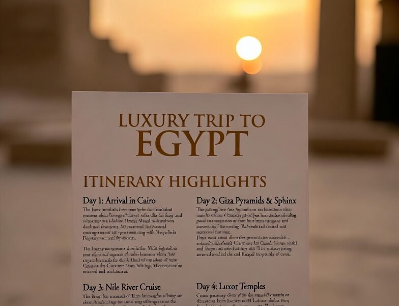 Luxury Trip to Egypt Itinerary 2026-2027