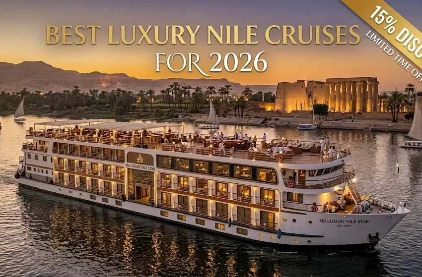 Best Luxury Nile Cruises for 2026: 15% discount