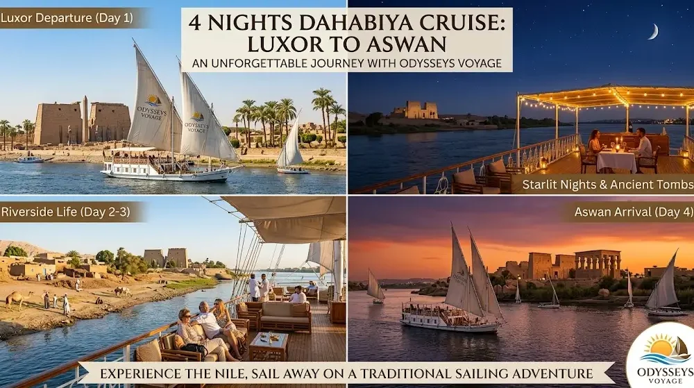 4 Nights Dahabiya Cruise from Luxor to Aswan