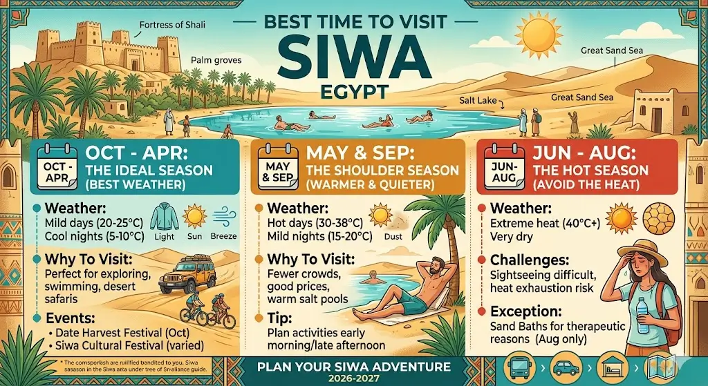 Best Time to Visit Siwa Egypt 2026-2027: The Complete Guide