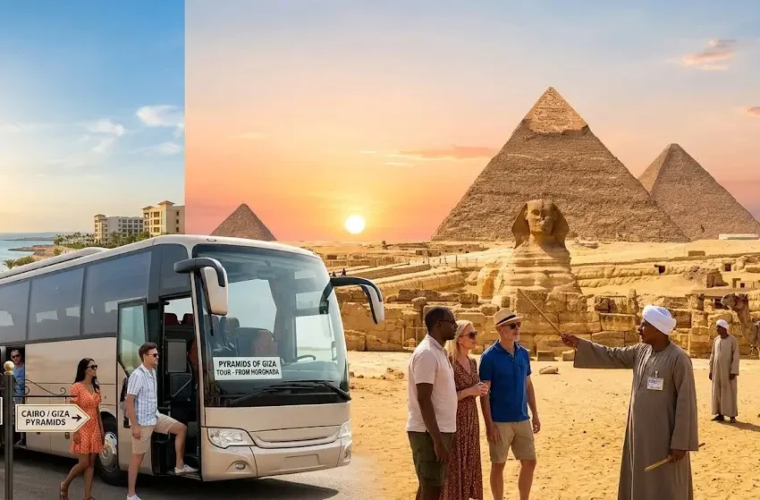 Pyramids of Giza Tour from Hurghada 2026 |15% Discount
