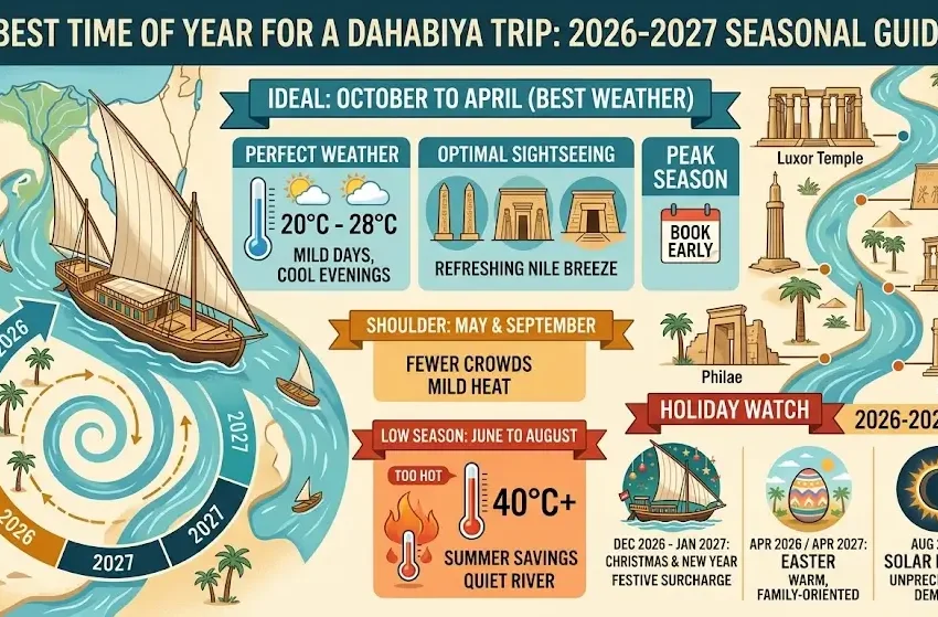 Best Time of Year for a Dahabiya Trip 2026-2027: Your Ultimate Guide