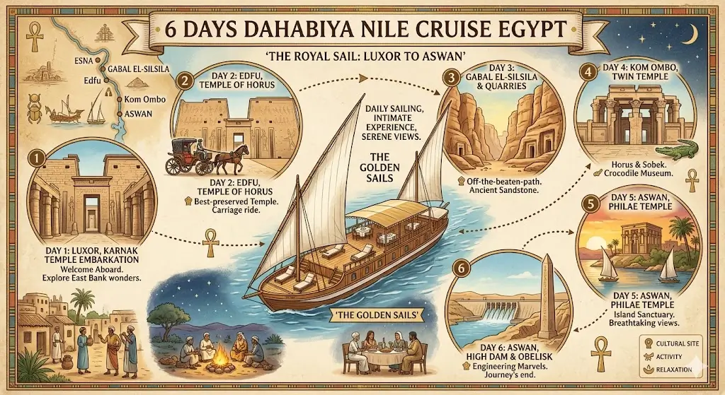 The Ultimate Guide to a 6 Days Dahabiya Nile Cruise Egypt