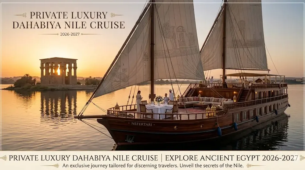 Private Luxury Dahabiya Nile Cruise 2026-2027