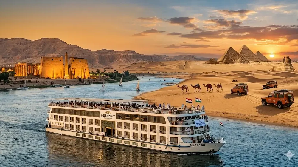 Cairo and Nile Cruises with Desert Tours 2026