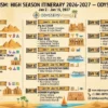 Egypt tourism high season itinerary 2026-2027