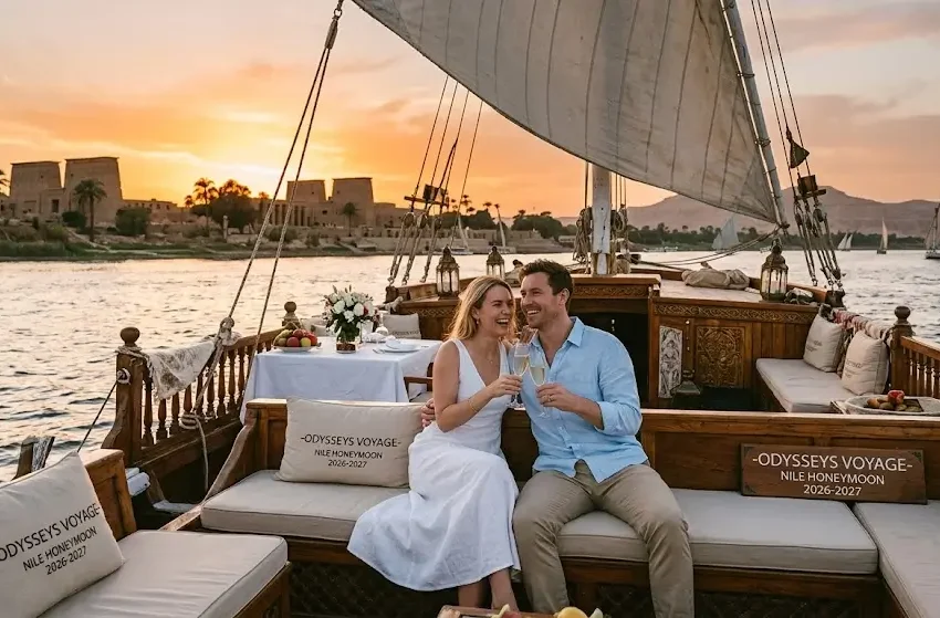 Private Luxury Nile Cruise Honeymoon 2026-2027     - create  image  - 2026-2027
