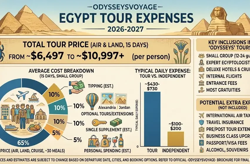 Egypt tour expenses 2026-2027
