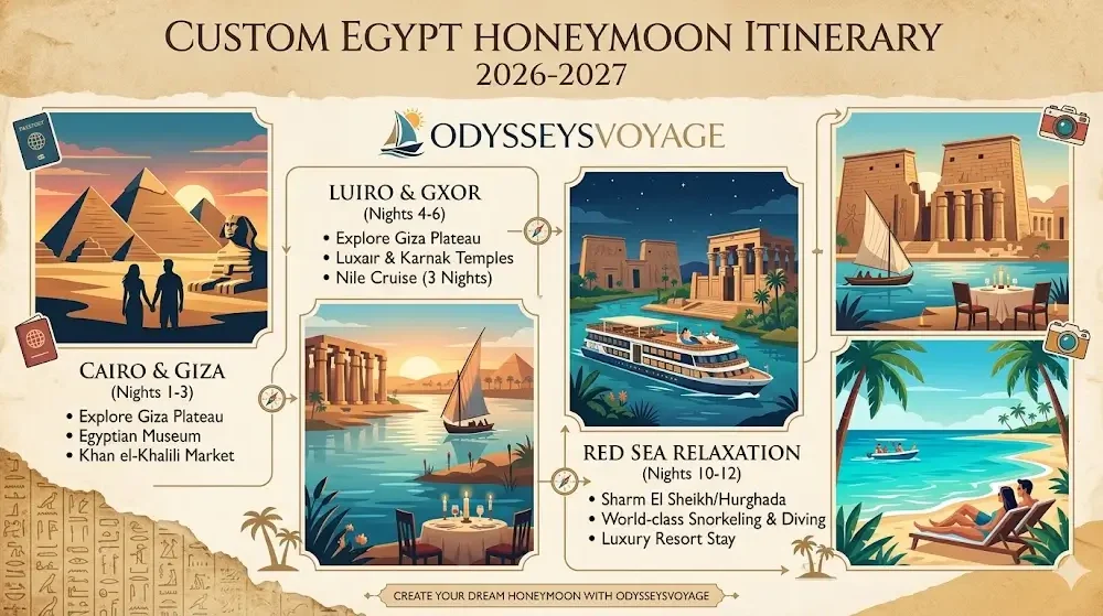 Custom Egypt Honeymoon Itinerary 2026-2027