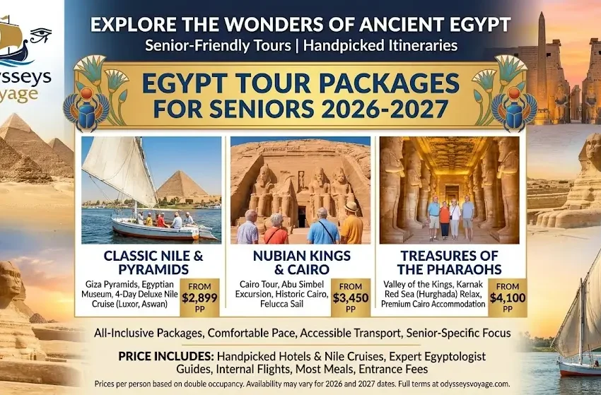 Egypt tour packages for seniors price 2026-2027