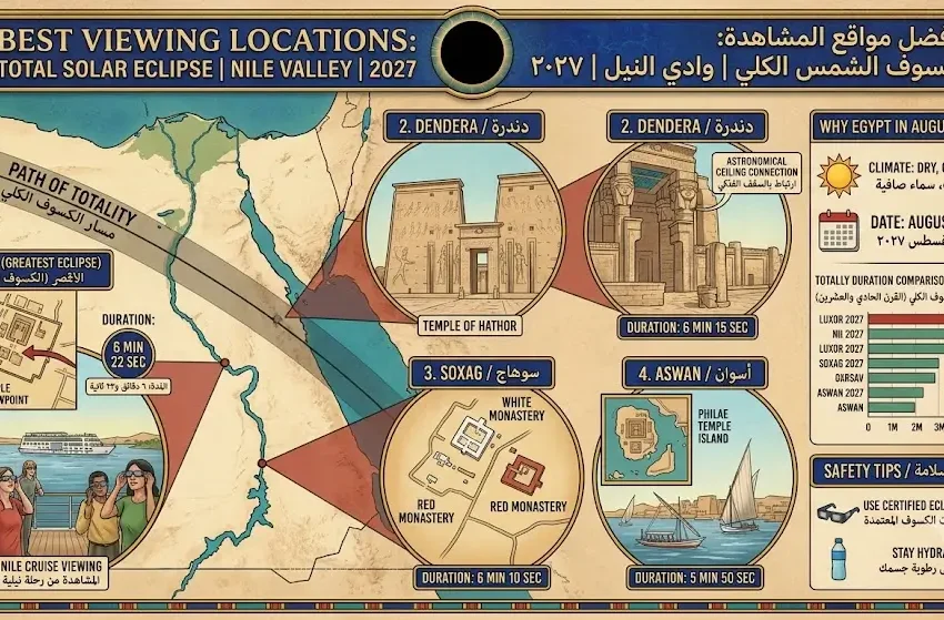 Best Viewing Location Solar Eclipse Nile 2026 – 2027