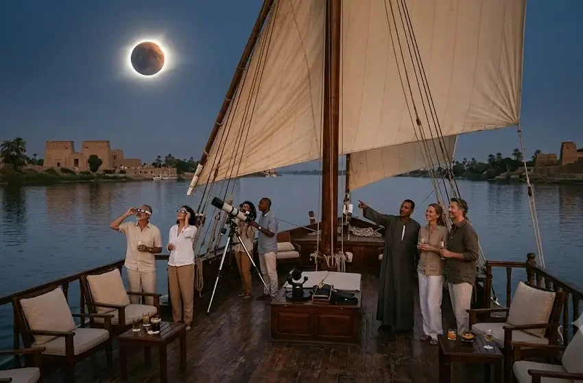 Luxury Dahabiya Nile Cruise Solar Eclipse Tour