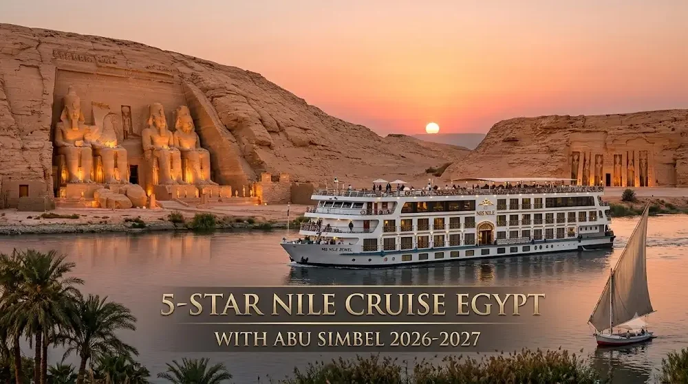 Best 5 Star Nile Cruise Egypt with Abu Simbel 2026-2027