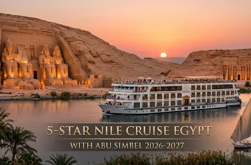 Best 5 Star Nile Cruise Egypt with Abu Simbel 2026-2027