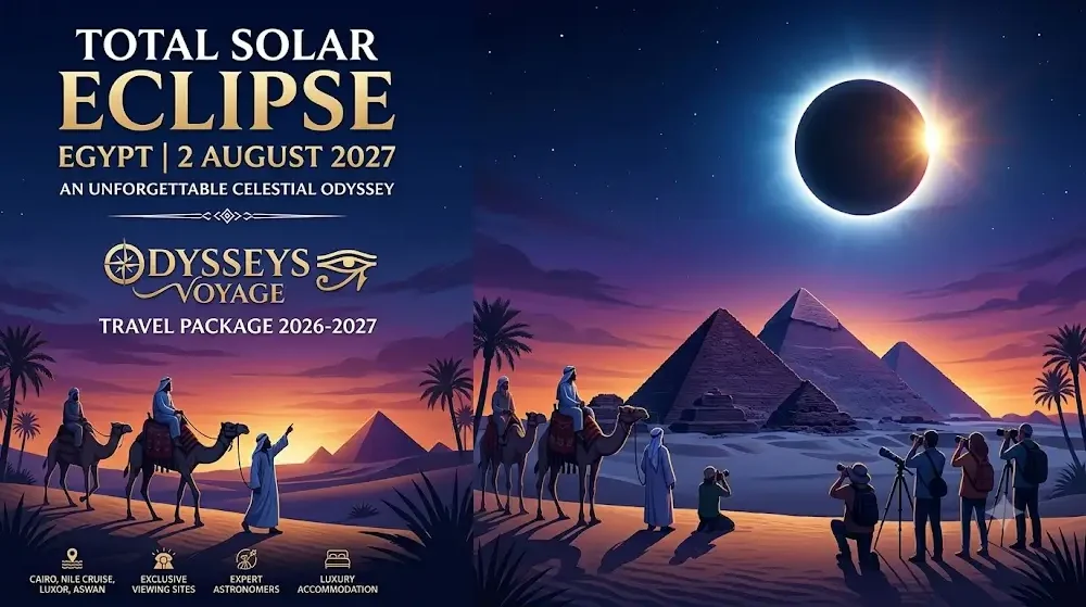 Egypt 2027 Total Solar Eclipse Package 2026-2027 | Odysseys Voyage