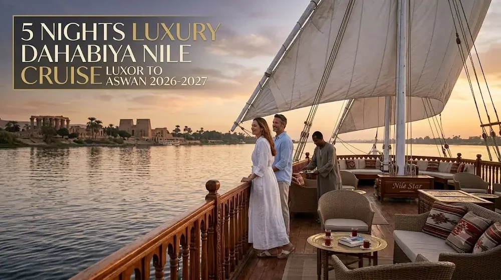 5 Nights Luxury Dahabiya Nile Cruise Luxor to Aswan 2026-2027