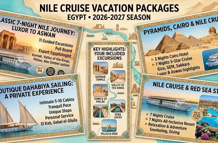Nile Cruise Vacation Packages 2026-2027