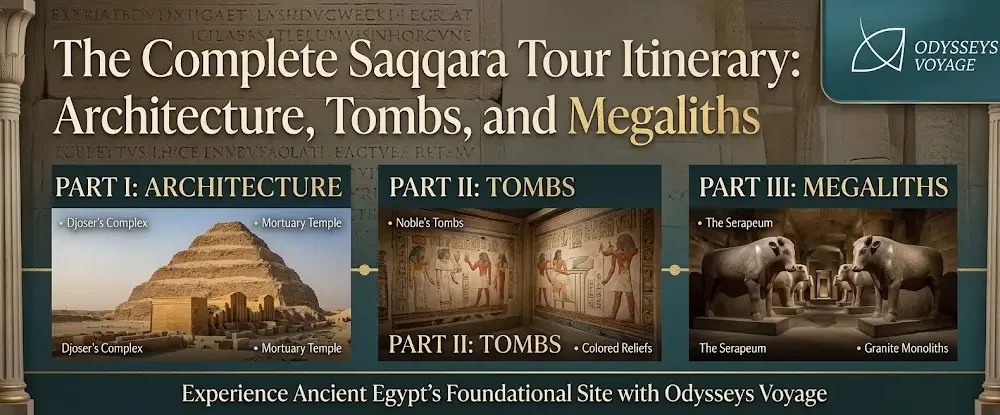 The Complete Saqqara Tour Itinerary: Architecture, Tombs, and Megaliths