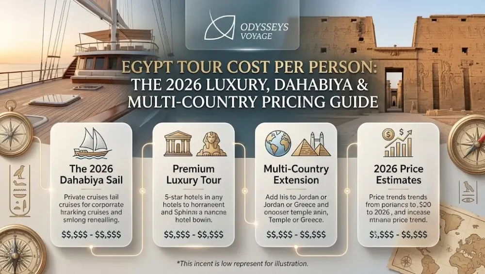 Egypt Tour Cost Per Person : The 2026 Luxury, Dahabiya & Multi-Country Pricing Guide