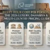 Egypt Tour Cost Per Person : The 2026 Luxury, Dahabiya & Multi-Country Pricing Guide