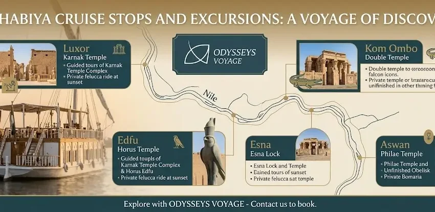 Dahabiya Cruise Stops and Excursions