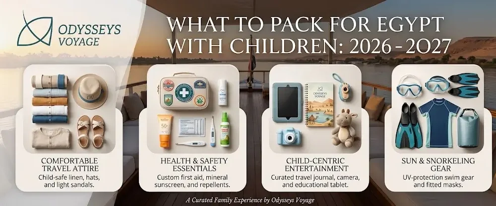 what to pack for Egypt with children 2026-2027
