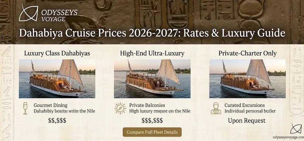 Comparing Dahabiya Cruise Prices 2026-2027: Rates & Luxury Guide