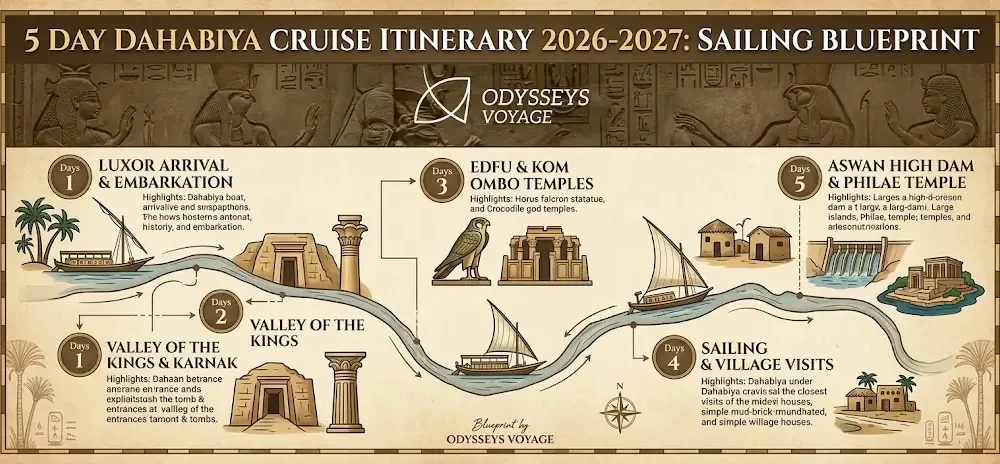 5 Day Dahabiya Cruise Itinerary 2026- 2027: Sailing Blueprint