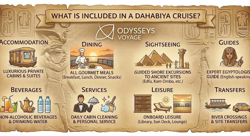 What Is Included in a Dahabiya Cruise 2026-2027 | Full Breakdown
