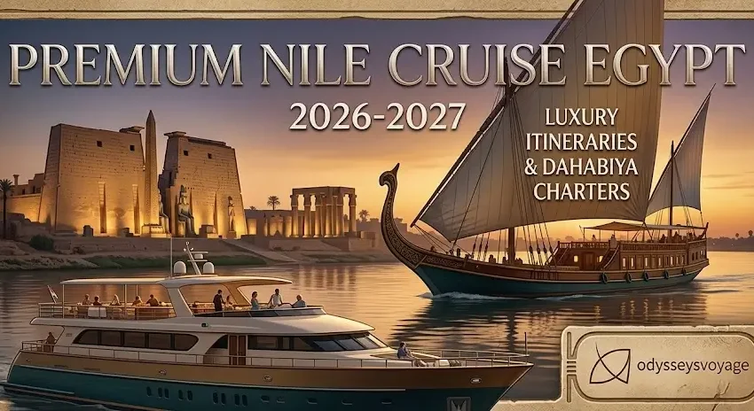 Premium Nile Cruise Egypt 2026-2027: Luxury Itineraries & Dahabiya Charters