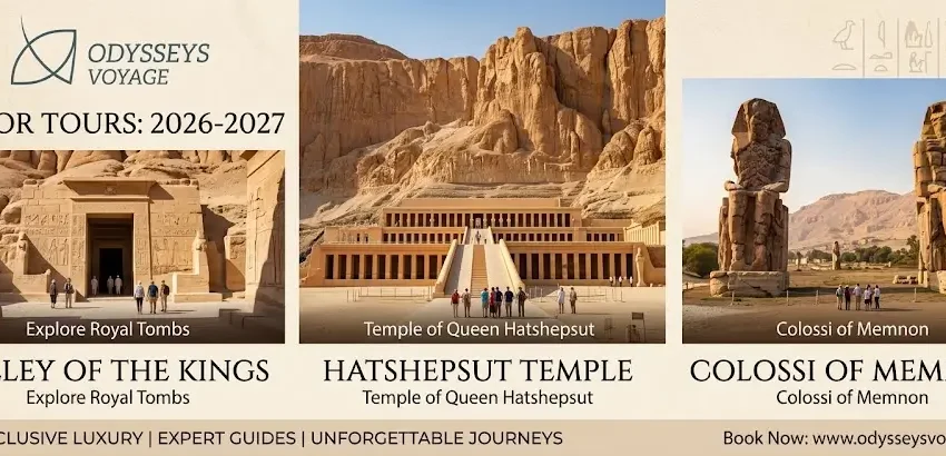 Valley of the Kings Hatshepsut Colossi of Memnon 2026-2027: Luxor Tours