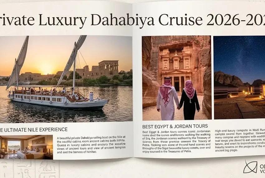 Private Luxury Dahabiya Cruise 2026-2027 | Best Egypt & Jordan Tours