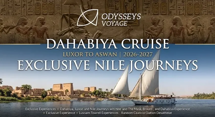 Dahabiya Cruise Luxor to Aswan 2026-2027: Exclusive Nile Journeys
