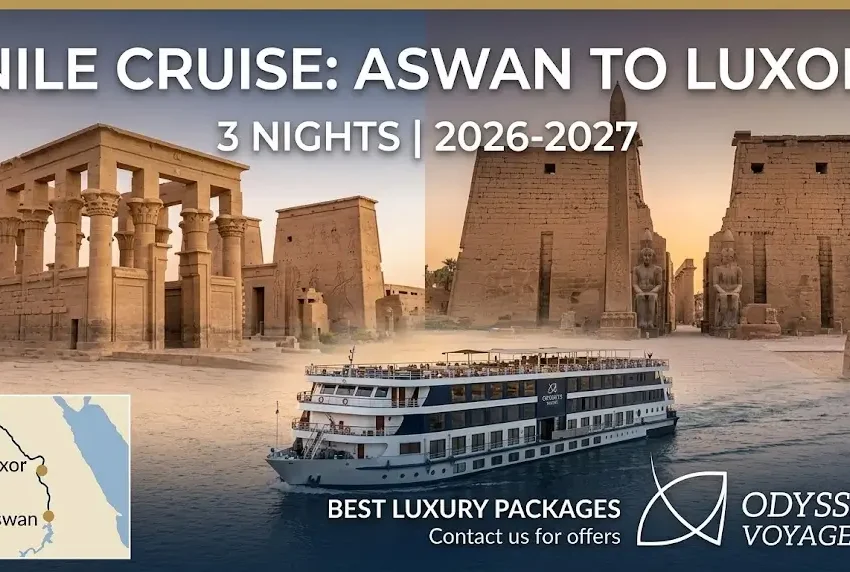 Nile Cruise Aswan to Luxor 3 Nights 2026-2027: Best Luxury Packages