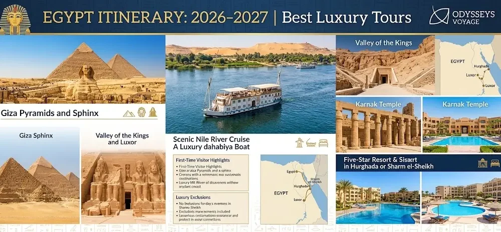 Egypt Itinerary for First Time Visitors 2026-2027 | Best Luxury Tours