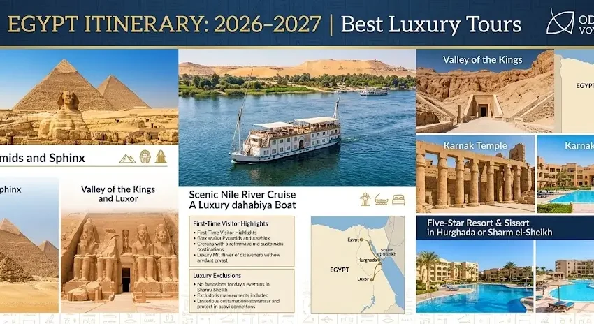 Egypt Itinerary for First Time Visitors 2026-2027 | Best Luxury Tours