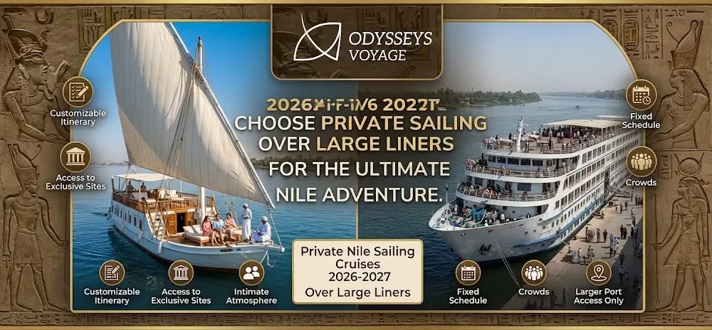 Private Nile Sailing Cruise 2026-2027: Exclusive Luxury Dahabiya