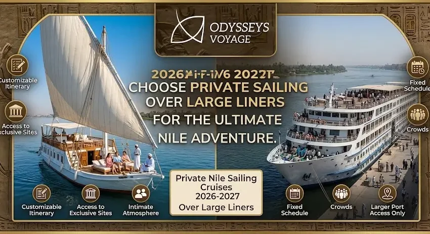 Private Nile Sailing Cruise 2026-2027: Exclusive Luxury Dahabiya